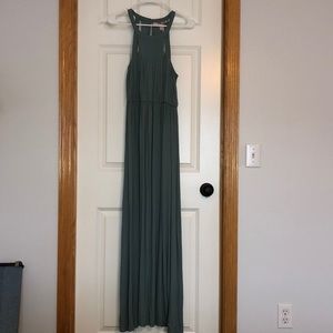 Teal maxi dress